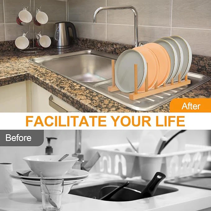 Bamboo Dish Plate Stand Holder best